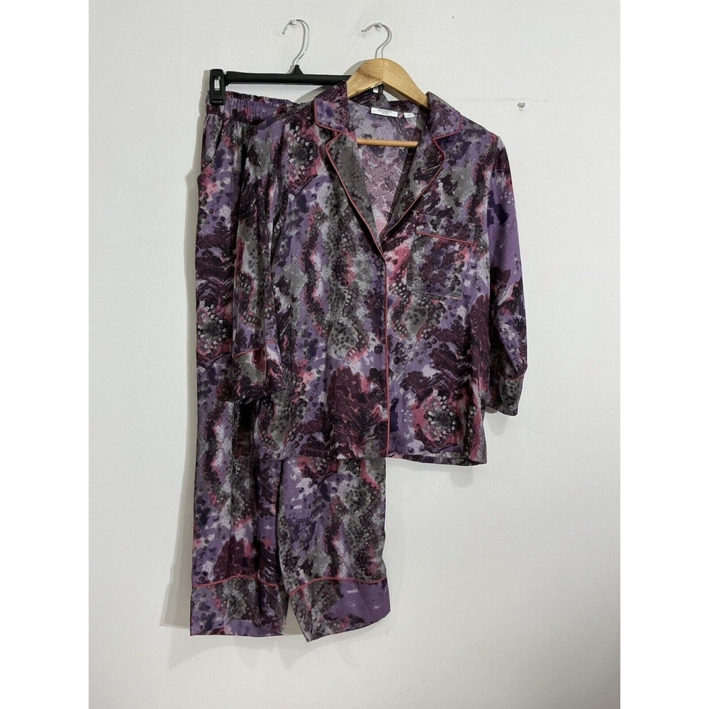 Womans Van Winkle & Co Two Piece Pajama-lounge Wear Set Small Multi Color